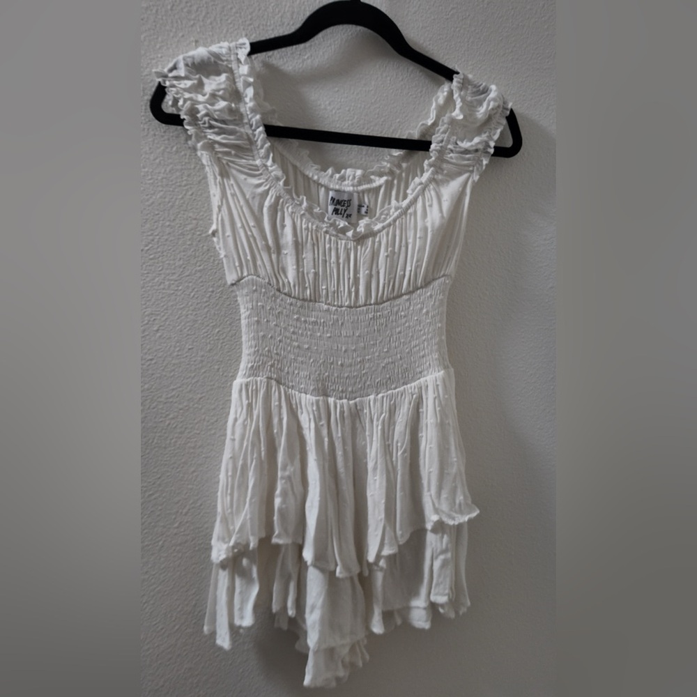 Princess Polly White Smocked Romper